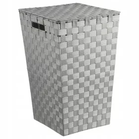   5 five Simple Smart freistehender Wäschekorb, 50 l, Grau- und Silbertöne