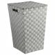  5 five Simple Smart freistehender Wäschekorb, 50 l, Grau- und Silbertöne