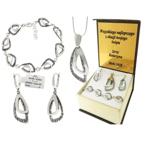  Set aus 925er Silberschmuck + Gravur