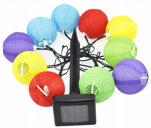  Solar-Girlandenlampe LAMPIONY 10 LED-Dekor P-702