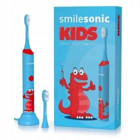 Smilesonic Kids Dino blaue Schallzahnbürste für Kinder