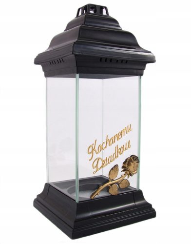  Eine Kerze für den Großvater, ein Glasschrein, der Tag des Großvaters