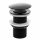 Runder Click-Clack-Stecker ohne Überlauf Yoka Home schwarz