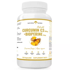   Curcumin C3 Complex® 500mg & BioPerine® 10mg - 120 vegane Kapseln von NATURAL HERBS®