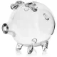  KLARES großes Glassparschwein SCHWEIN als GESCHENK