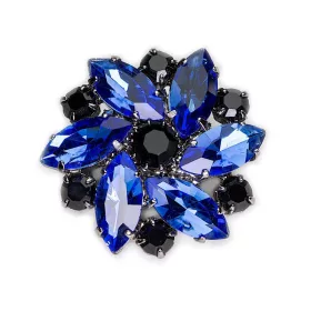  Blaue Jablonex Brosche Geschenk Montana Vintage