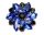  Blaue Jablonex Brosche Geschenk Montana Vintage