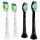  Philips W Optimal White HX6064/11 Standardköpfe, schwarz, 4 Stück