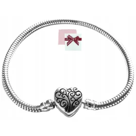    Armband aus 925er Silber, modulare Momente, Basis für Charms, Perlen 17-21 cm