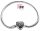  Armband aus 925er Silber, modulare Momente, Basis für Charms, Perlen 17-21 cm