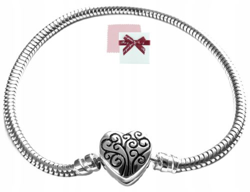  Armband aus 925er Silber, modulare Momente, Basis für Charms, Perlen 17-21 cm