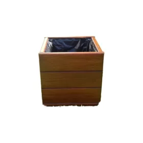  4GardenTeam Gartenblumentopf aus Holz 30x30x30 cm