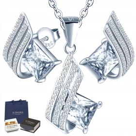    Millenium Wonderful Set mit Strasssteinen in Silber als Geschenk