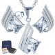  Millenium Wonderful Set mit Strasssteinen in Silber als Geschenk