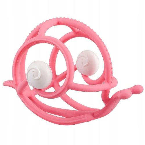  Mombella P8073 Schneckenbeißring mit Rassel, grün und weiß