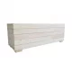  4GardenTeam Blumentopf aus Holz, weiß, 28 cm
