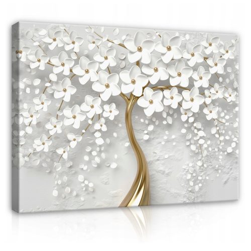 Bilder an der Wand Leinwand-Wandgemälde für das Wohnzimmer BAUM 3D 120x80