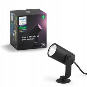    Runder Philips Hue Lichtmast mit integrierter LED-Quelle 19,4 cm, schwarz