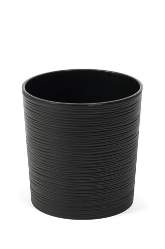  Blumentopf Lamela 25 cm x 25 x 25 cm Durchmesser 25 cm Kunststoff schwarz