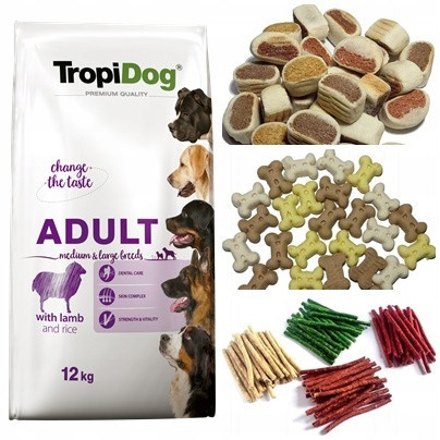 TropiDog Trockenfutter für Lamm, 12 kg