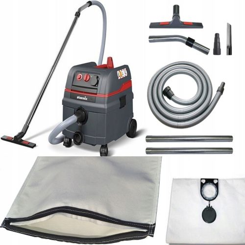 Industriestaubsauger Starmix ISC L-1625 1600 W + Staubsaugerbeutel wiederverwendbarer Textilbeutel 30l DICK 1 Stk.