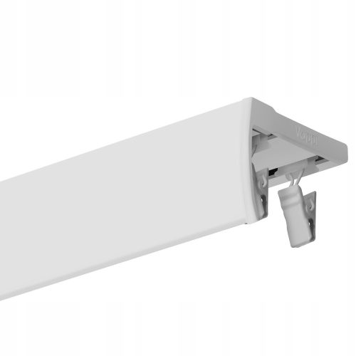 Moderne Gardinenstangen KLEINE ALU-DECKENSCHIENE + DOPPELTE ALU-ABDECKUNG. 320CM