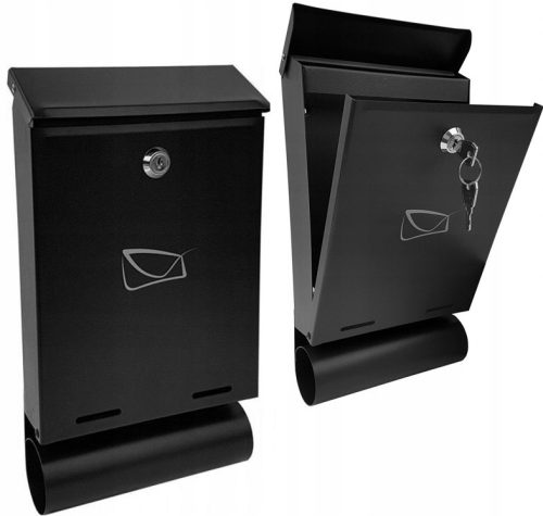  Briefkasten, Einwurfkasten, mit Metal-Bud-Magazin, Brauntöne