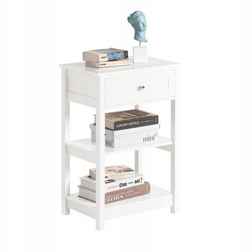  SoBuy FBT46-W Beistelltisch 45x30x68 cm weiß