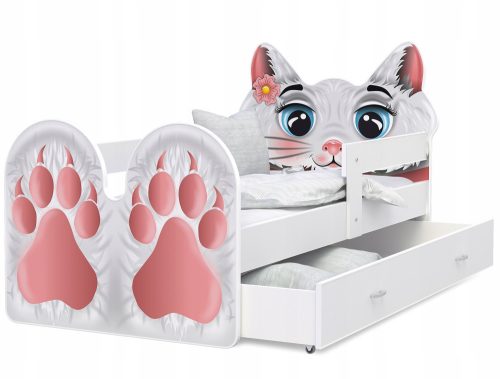  AJKmeble Kotek Bett 85 x 163 cm, mehrfarbig
