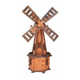  Gartenwindmühle aus Holz Windmühlen 135cm, 3 Typen