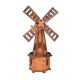  Gartenwindmühle aus Holz Windmühlen 135cm, 3 Typen