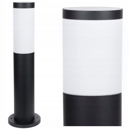  Quadratischer SuperLED E27-Lichtmast, 45 cm, schwarz