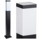 Lichtmasten, Garten Quadratischer SuperLED E27-Lichtmast, 65 cm, schwarz