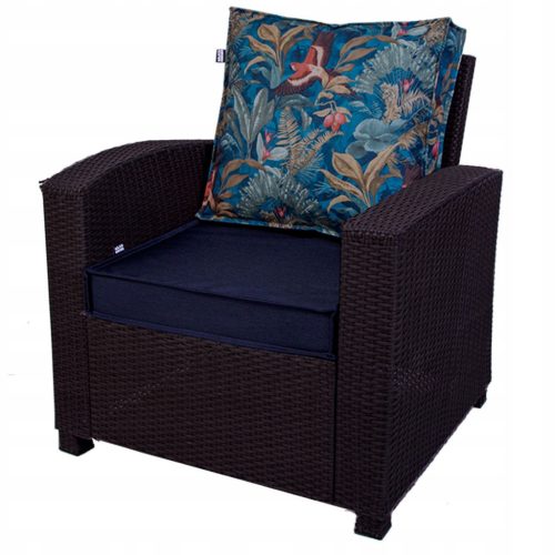  Polsterauflage Auflage für Garten Terrassen Rattanmöbel + Rückenlehne Granat 55x60