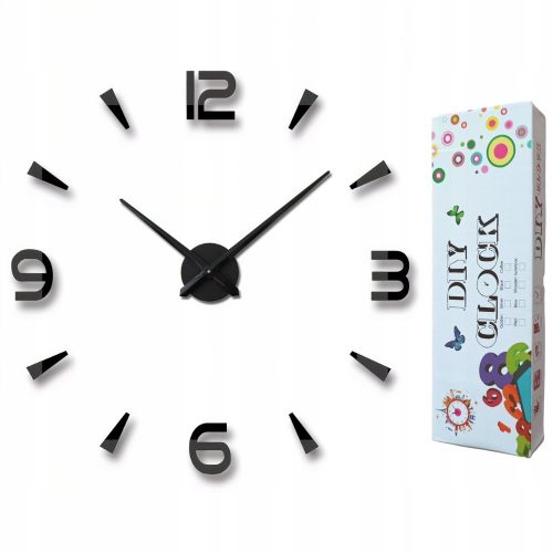  Kontext Wanduhr schwarz 120cm