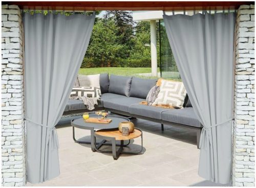  Gartenvorhänge für Pavillon RZEPY 155x210, grau