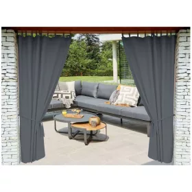  Terrassenvorhang für Terrassenpavillon 155x220 cm, grau