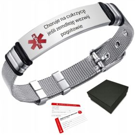 SOS-Notfall-Armband mit Gravur