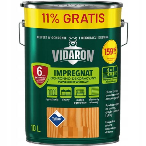 VIDARON BESCHICHTUNG IMPRÄGNIEREN 9L +11% 10L