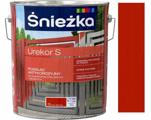 Korrosionsschutzfarbe Śnieżka Urekor S U01 rotes Oxid 10 l