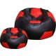  BALLPOUFFE XXXL100cm BALLSESSEL TASCHE + FUSSSTÜTZE