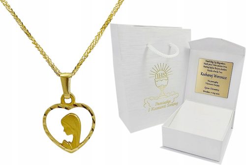  Goldkette mit Medaillon-Gravur Pr 585