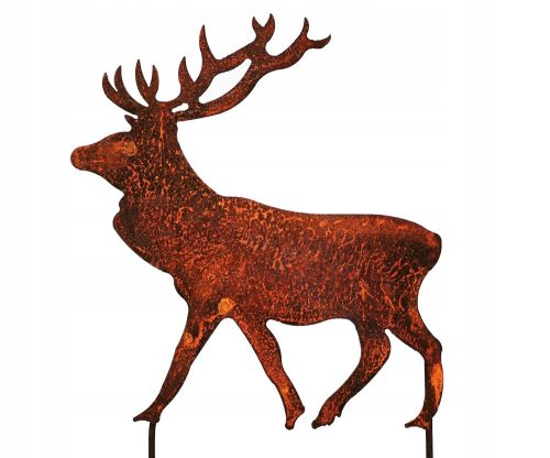  HIRSCH aus METALL, eine Gartendeko zum Einstecken. ROST
