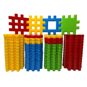  Räumliche Waffelblöcke Marioinex 52 Stück, ca. 1 kg