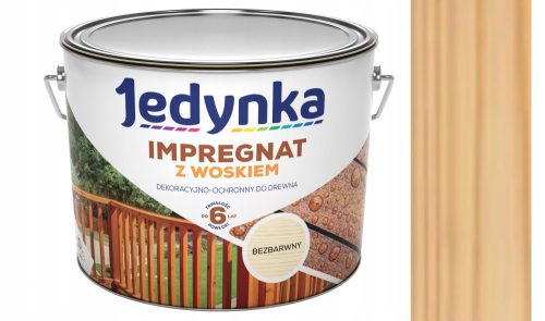 Jedynka HOLZIMPRÄGNIERUNG mit WACHS dekorative und schützende Imprägnierung für den Außenbereich, farblos 10l