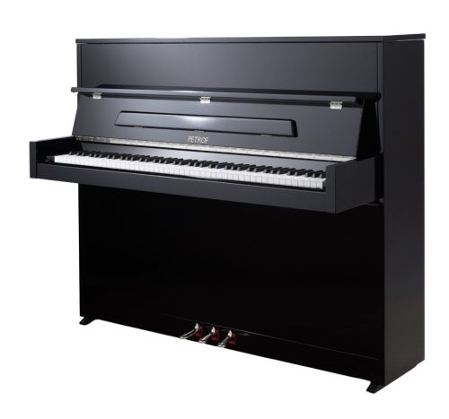  Petrof Spezialklavier, glänzendes Schwarz + Chrom