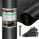 Agrartextil - Landwirtschaftliches Mulchgewebe (Anti-Unkraut) HEVA schwarz 160 x 5000 cm 90 g/m²