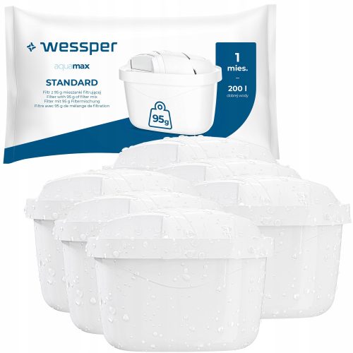  Filtereinsatz für die Wessper Aquamax-Kanne, 6-tlg.