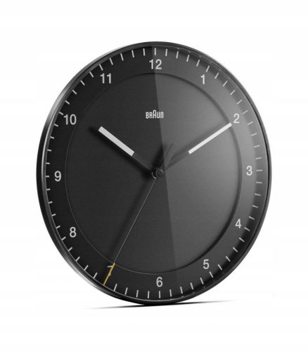 Uhr für zu Hause Braun Wanduhr weiß, schwarz 30,5 cm