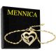  Mennica Bydgoska Herzarmband, 21 cm, Gold